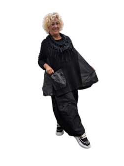 Prima Shirt, effen zwart