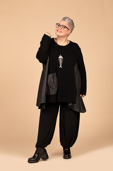 Prima Shirt, effen zwart