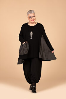 Prima Shirt, effen zwart