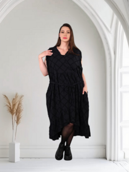 Jurk Brezza diamond zwart