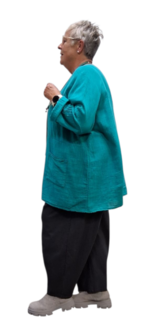 Tuniek ruim-vallende-aqua