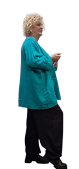 Tuniek ruim-vallende-aqua