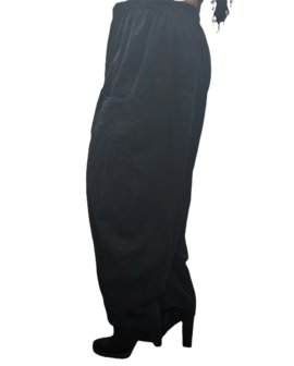 Broek fijne corduroy zwart