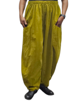 Broek olijfgroen fijne corduroy 