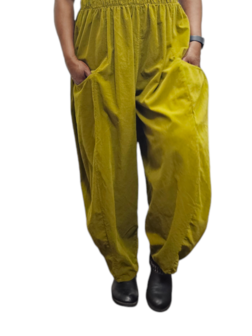 Broek olijfgroen fijne corduroy 