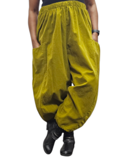 Broek olijfgroen fijne corduroy 