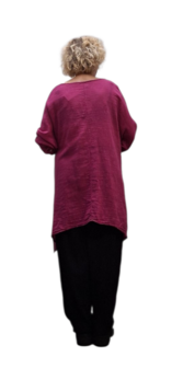 A lijn tuniek roze