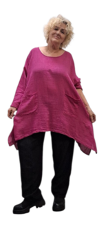 A lijn tuniek roze