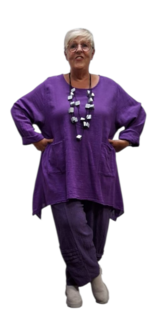 A lijn tuniek purple