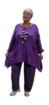 A lijn tuniek purple