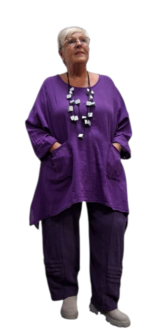 A lijn tuniek purple