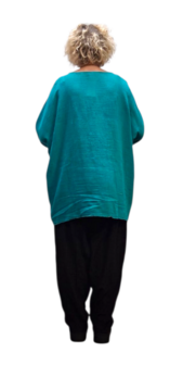 A lijn tuniek aqua