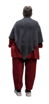 Poncho grijs