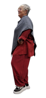 Poncho grijs