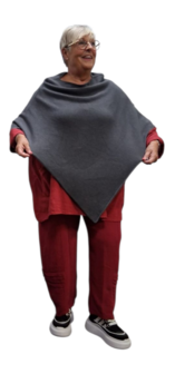 Poncho grijs