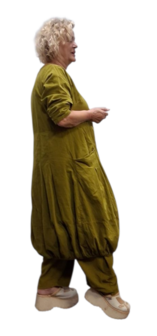 Ballonjurk corduroy olijfgroen