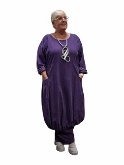 Ballonjurk corduroy purple