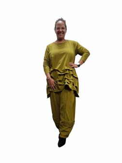 Tuniek groen met ophaaltjes