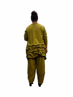 Tuniek groen met ophaaltjes