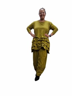 Tuniek groen met ophaaltjes