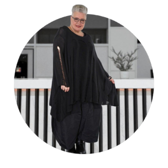  Big Shirt Bella in A-vorm van zachte breikwaliteit