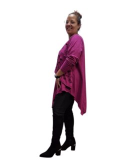 Tuniek asymmetrisch-paars 2-laags