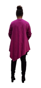 Tuniek asymmetrisch-paars 2-laags