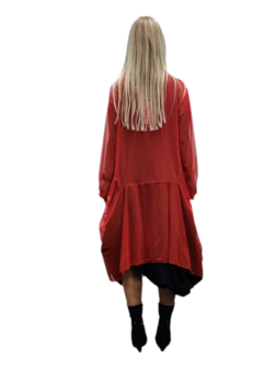 Tuniek/jurk tule rood