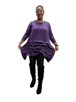 Tuniek purple met ophaaltjes