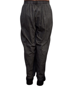 Wijde broek antraciet  stonewashed