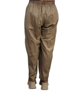 Wijde broek zand stonewashed