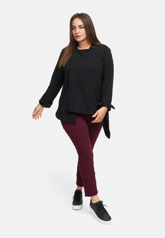 Tregging van viscose-stretch &#039;Flor&eacute;a&#039;rood