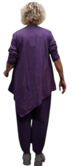 Aparte-tuniek purple met franjes