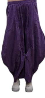 Ruime ballonbroek purple corduroy