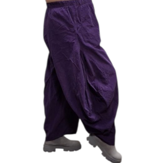 Ruime ballonbroek purple corduroy