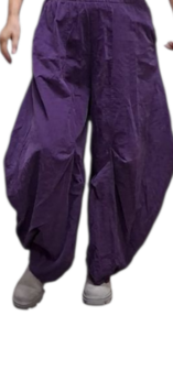 Ruime ballonbroek purple corduroy