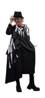 jurk zwart wit met leuke details