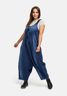 Tuinbroek van premium denim `Indiga` stretch