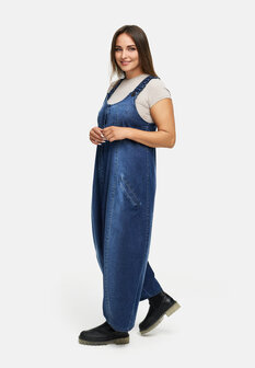 Tuinbroek van premium denim `Indiga` stretch