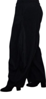 Ruime ballonbroek  zwart corduroy