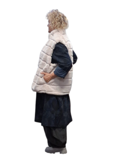 Leuke bodywarmer smoky grey