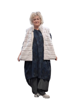 Leuke bodywarmer smoky grey