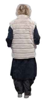 Leuke bodywarmer smoky grey
