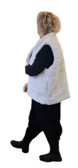 Leuke bodywarmer wit