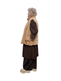 Leuke bodywarmer camel