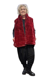 Leuke bodywarmer bordeaux