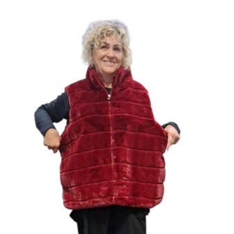 Leuke bodywarmer bordeaux