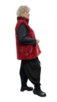 Leuke bodywarmer bordeaux
