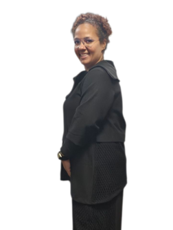 Tuniek zwart met netlaag