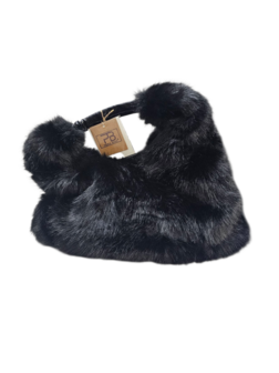 luxe bag zwart imitatiebont